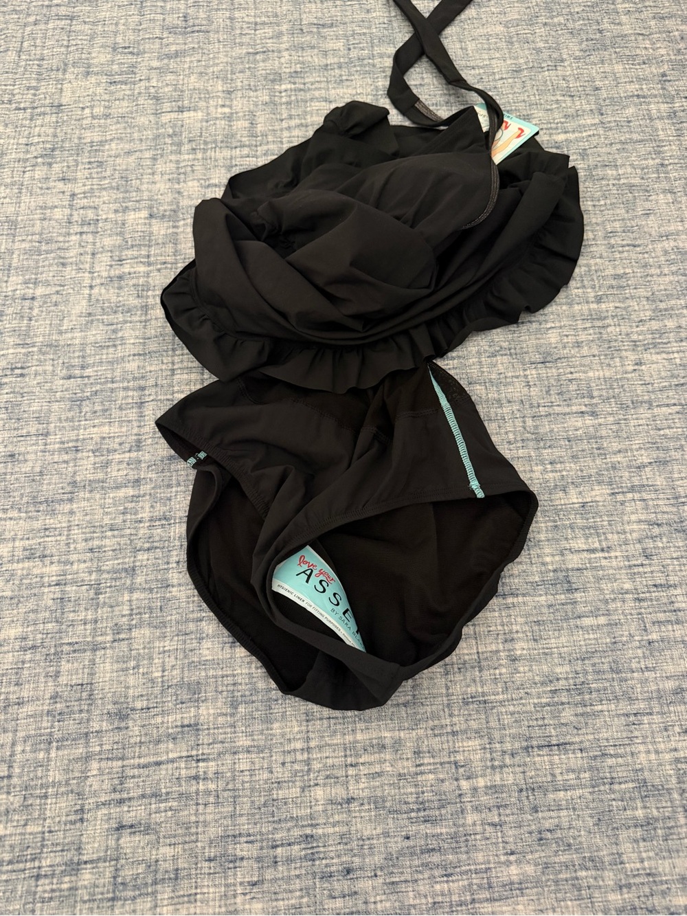 SPANX Black Halter One-Piece Swimdress - Picture 8 of 8